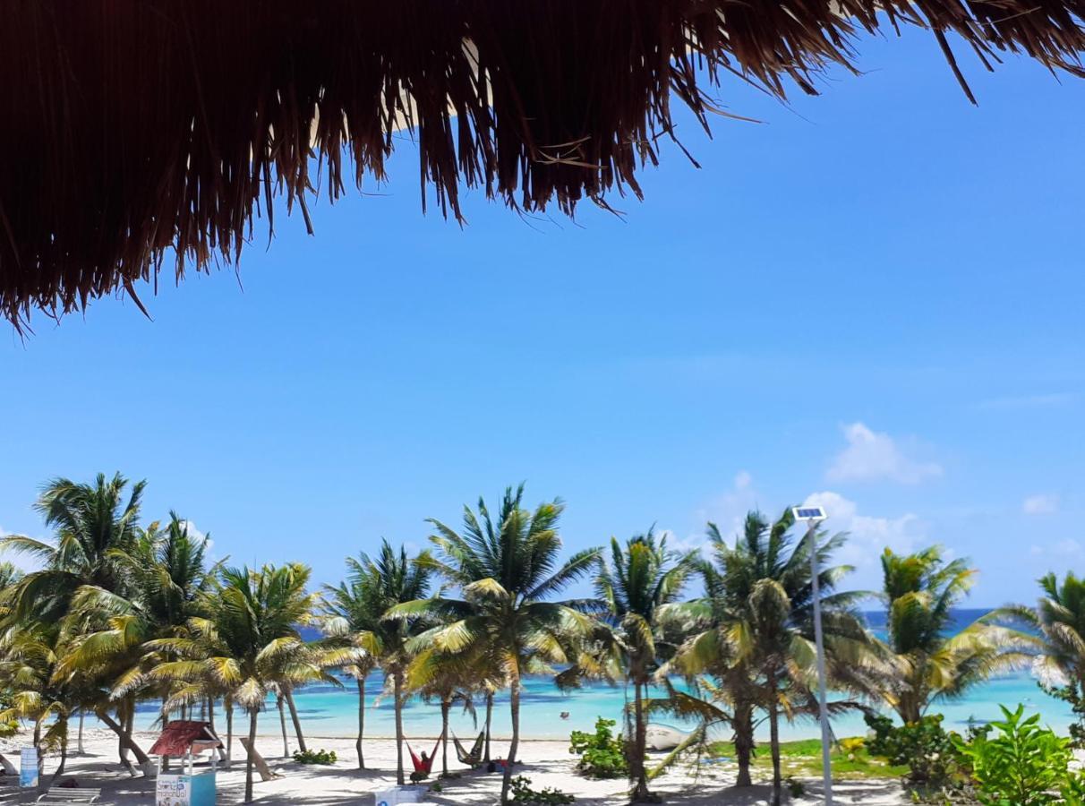 Palmeras De Mahahual Cabanas Kültér fotó