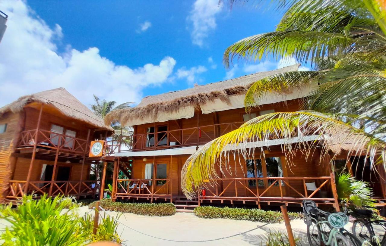 Palmeras De Mahahual Cabanas Kültér fotó