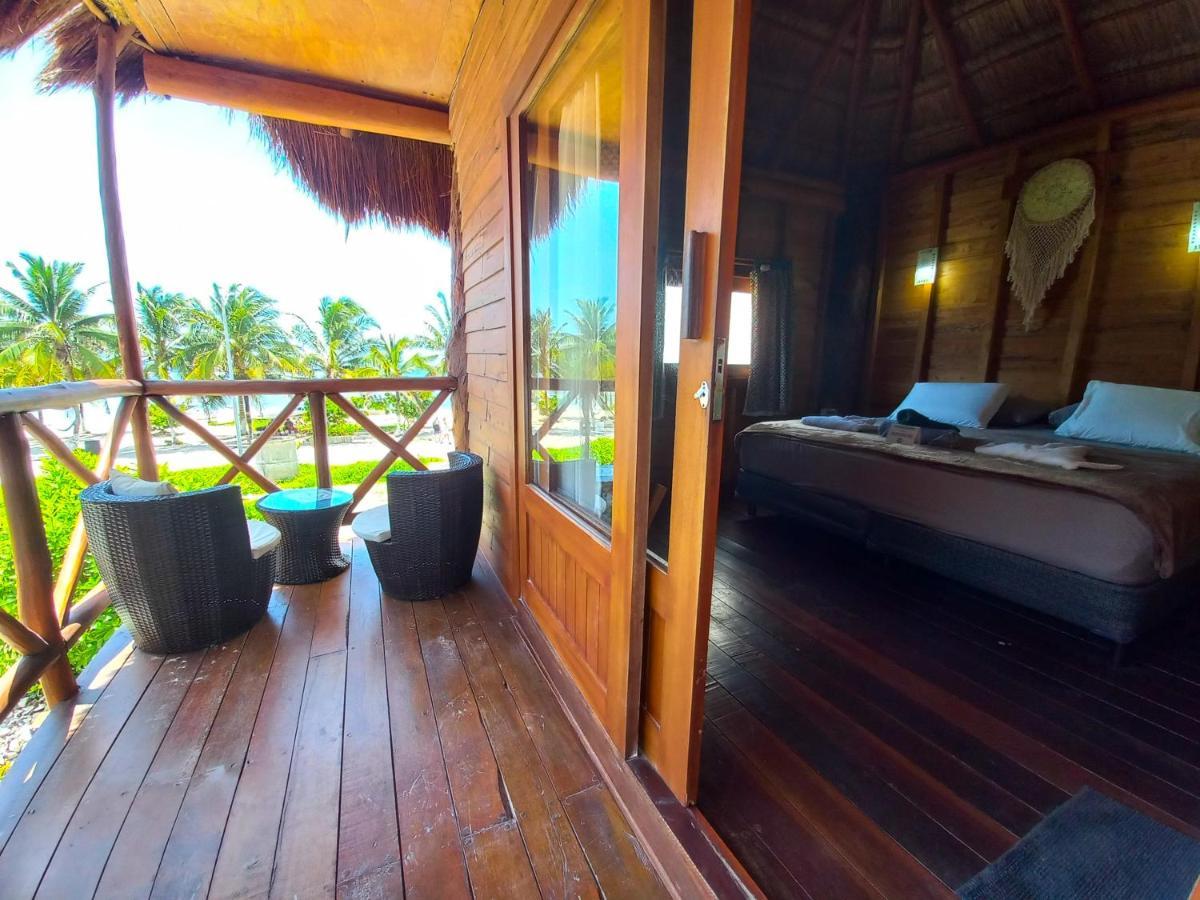 Palmeras De Mahahual Cabanas Kültér fotó