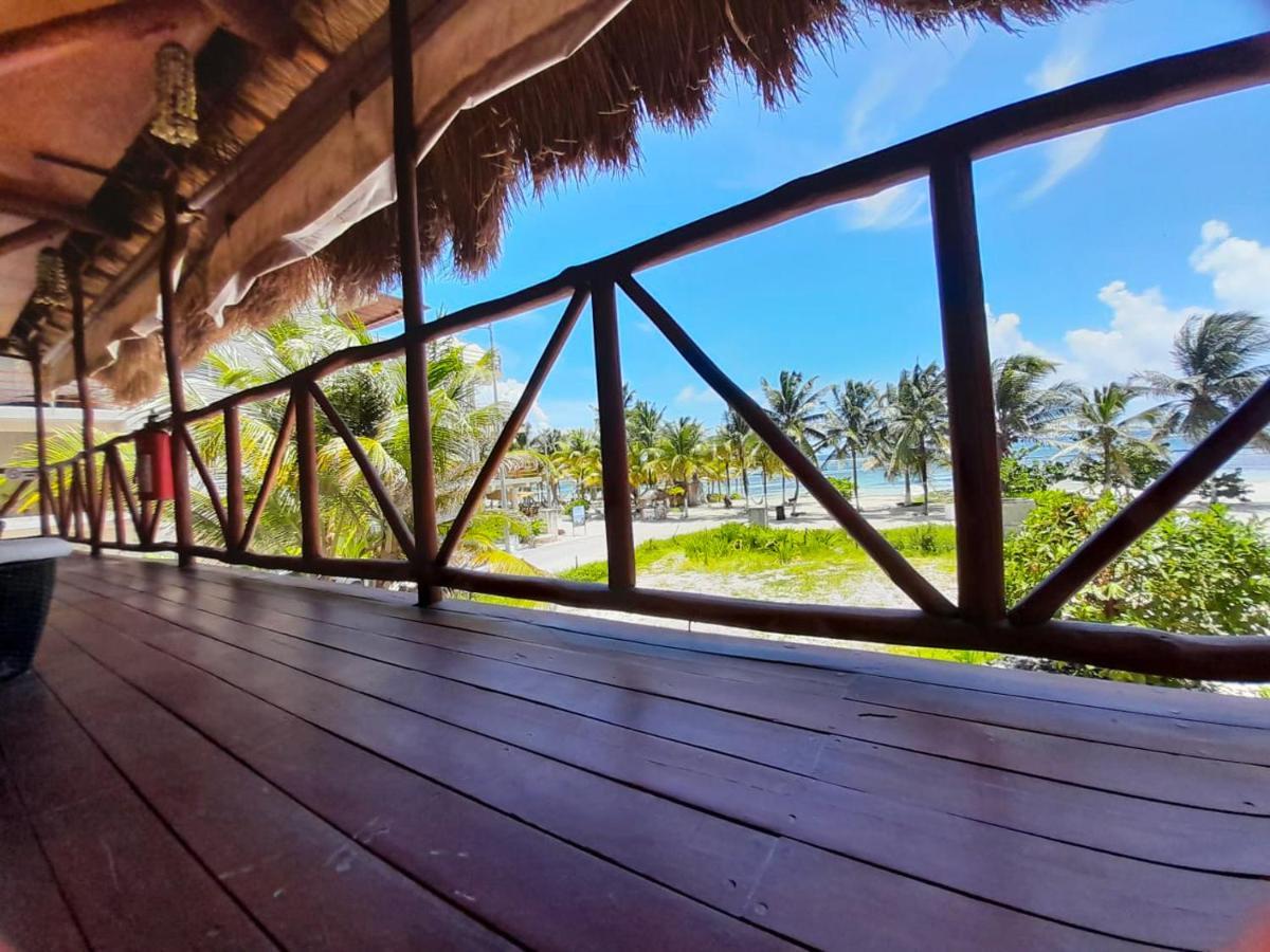 Palmeras De Mahahual Cabanas Kültér fotó