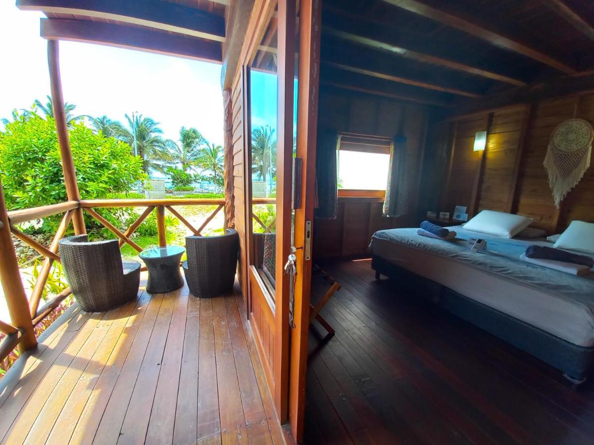 Palmeras De Mahahual Cabanas Kültér fotó